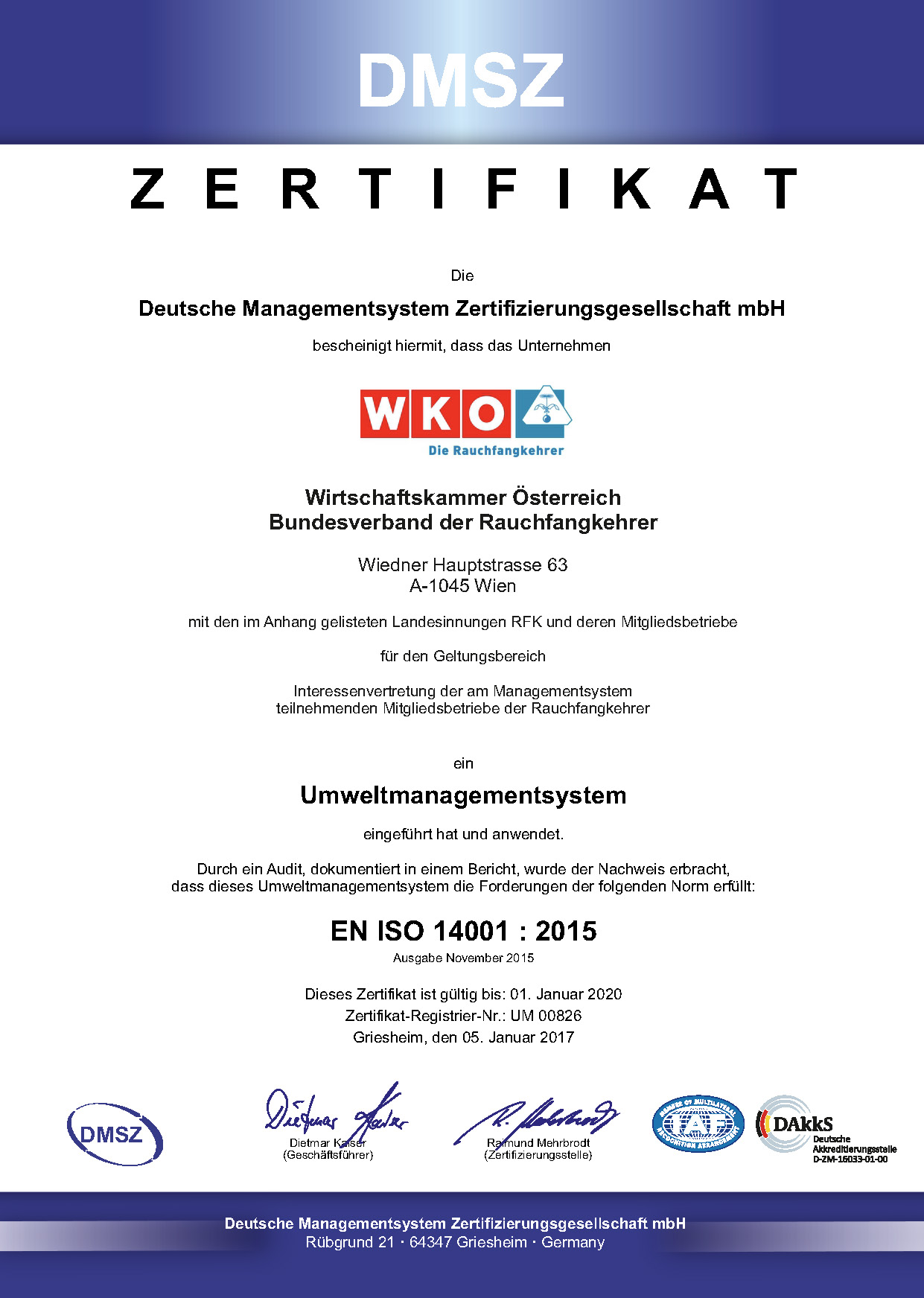 Umweltmanagementnorm ISO 14001