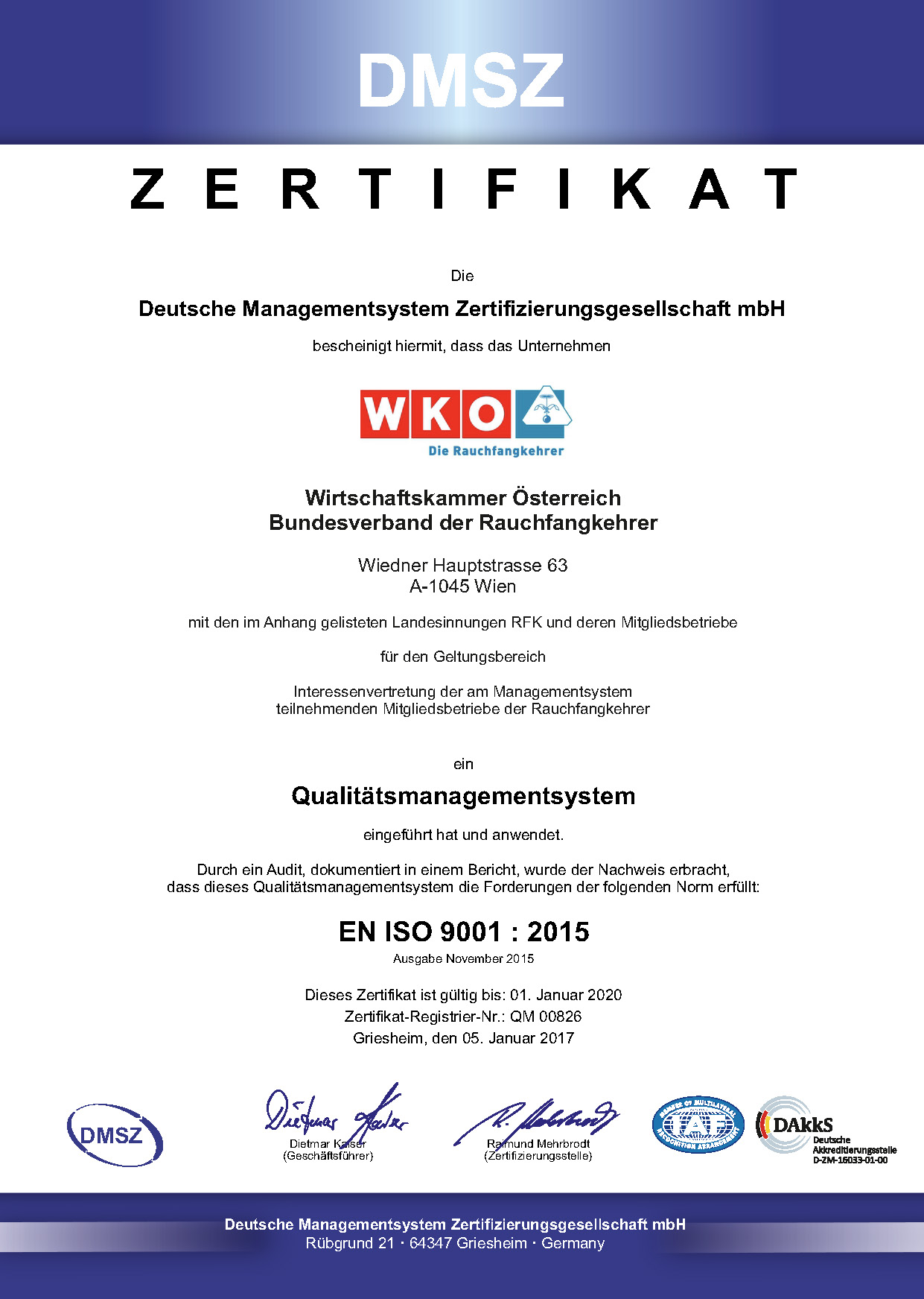 Qualitätsmanagementnorm ISO 9001